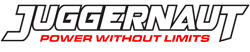 Juggernaut logo with tag line Pwer Without Limits in red