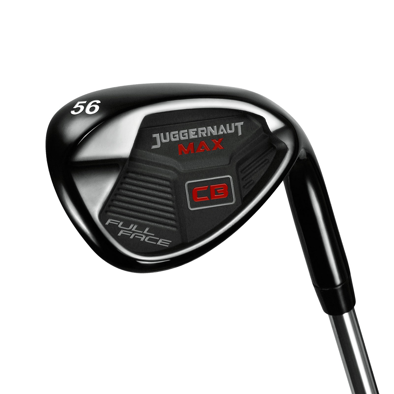 angled back cavity view of the Juggernaut Max CB Full Face Black 56 degree Wedge