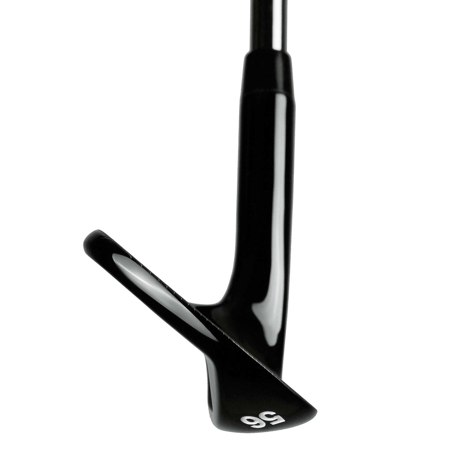 toe view of the 56 degree Juggernaut Max CB Full Face Black Wedge