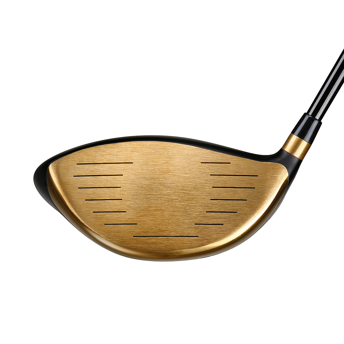 face view of the Juggernaut Max Gold Limited Edition Titanium Driver