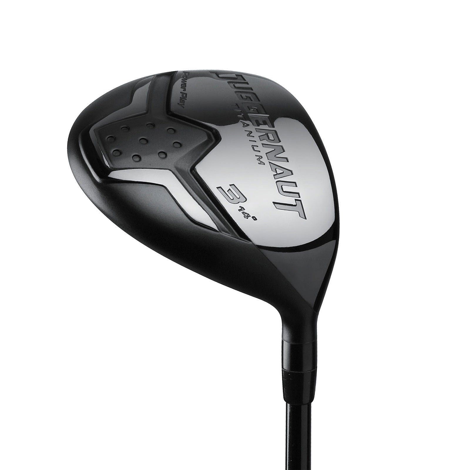 angled sole view of a #3 Juggernaut Titanium Fairway Wood